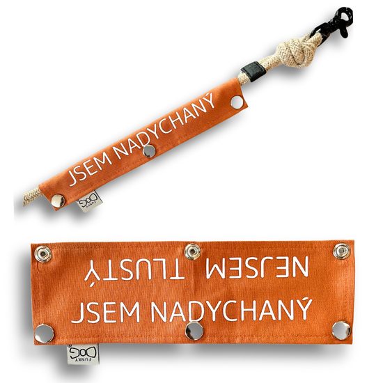 FUNKY DOG Návlek na vodítko originální nápisy