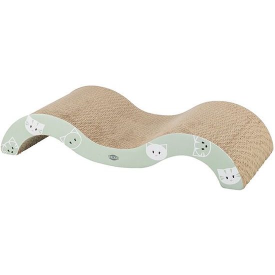 Trixie MIMI škrábací karton vlna 50 x 9 x 23 cm s catnipem šalvějová/šedá LIMITOVANÁ NABÍDKA