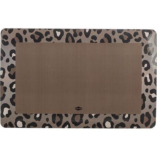 Trixie Prostírání pod misky LEO 44x28 cm šedá/hnědá leopardí