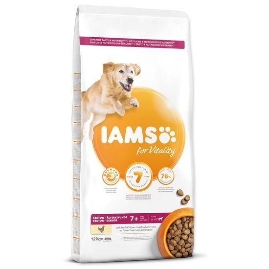 IAMS Krmivo Dog Senior Large Chicken 12kg