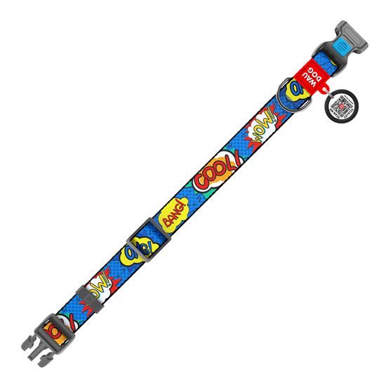 WAUDOG Obojek nylonový OMG! QR