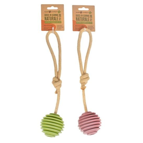 Farm Company kaučukový balon na konopném laně 24cm