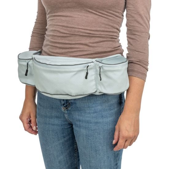 TRIXIE BAGGY Belt maxi ledvinka 44x33x18 cm/pas 62-125 cm žlutá/šedomodrá/lila LIMITOVANÁ NABÍDKA