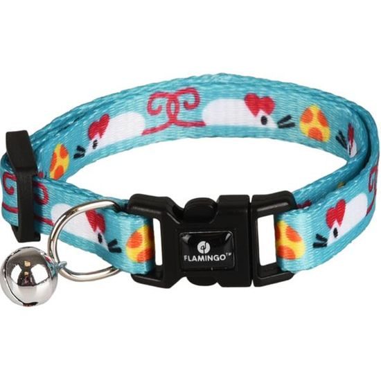 Flamingo Obojek kitten Arwen 15-25cm modrý