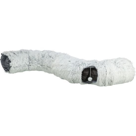 Trixie HARVEY plyšový hrací tunel/donut ø 25 cm/160 cm šedá