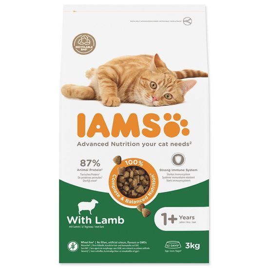 IAMS Krmivo Cat Adult Lamb 3kg