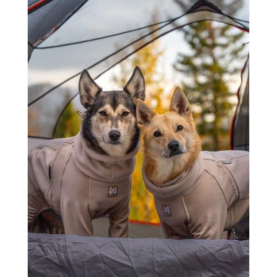 Non-stop dogwear Celotělová mikina Trail quest fleece overall dog jacket béžová