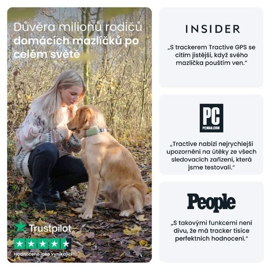 Tractive GPS DOG XL sledování polohy a aktivity pro psy