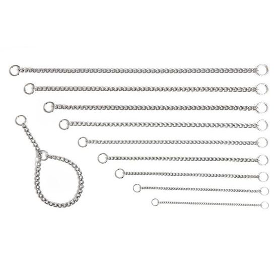 Bafpet Stahovací obojek řetízkový jednořadý