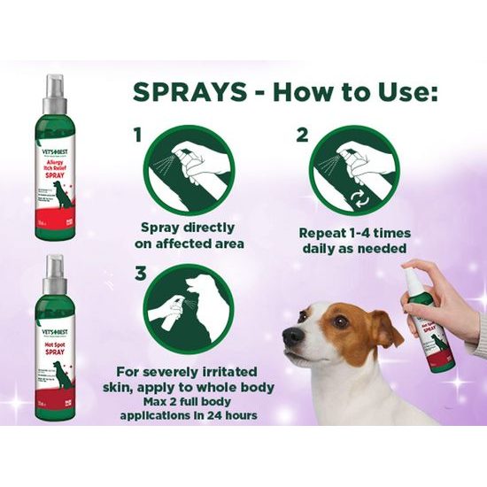 Vet`s best zklidňující sprej na hotspoty 250ml