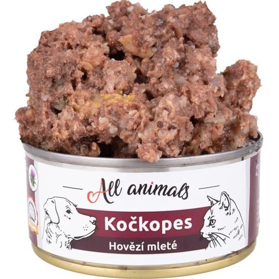 All Animals Kočkopes konzerva hovězí mleté 100g