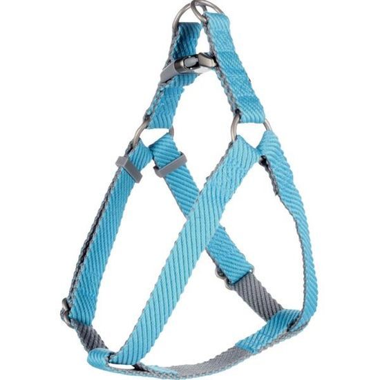 Flamingo Postroj nylon Elly modrý 2x35-60cm