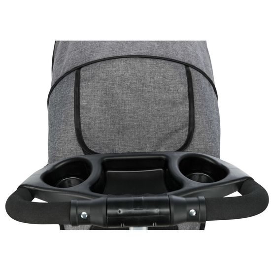 Trixie Kočárek pro psy BUGGY rychlosklápěcí 47x100x80cm nosnost do 15 kg šedá