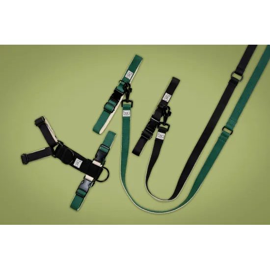 FUNKY DOG Konopné vodítko pro psa 1,7 m zelené