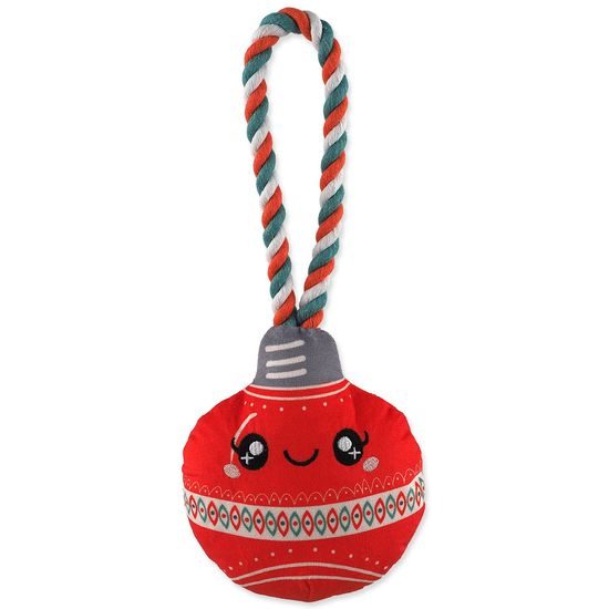 Dog fantasy Hračka Winter Tale ozdoba vánoční pískací, červená 30cm