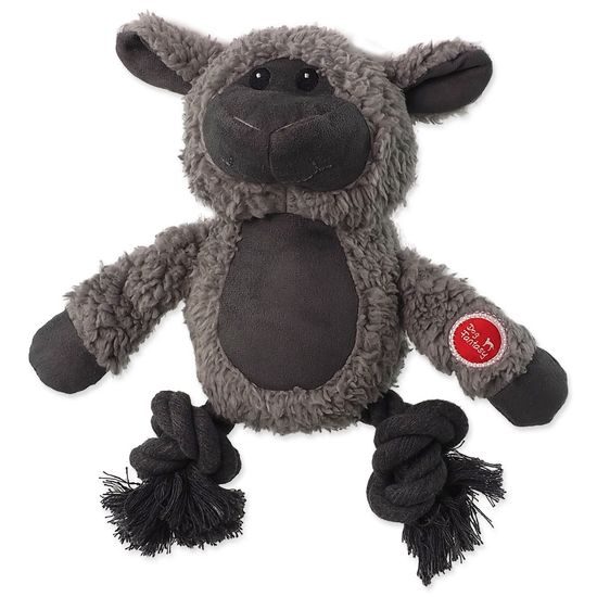 Dog fantasy Hračka Snuggle mix zvířat s uzly a pískátkem 21cm