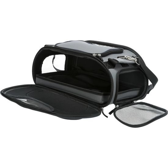 Trixie Transportní taška WINGS do letadla 28x23x46cm šedá/modrá (max 20kg)