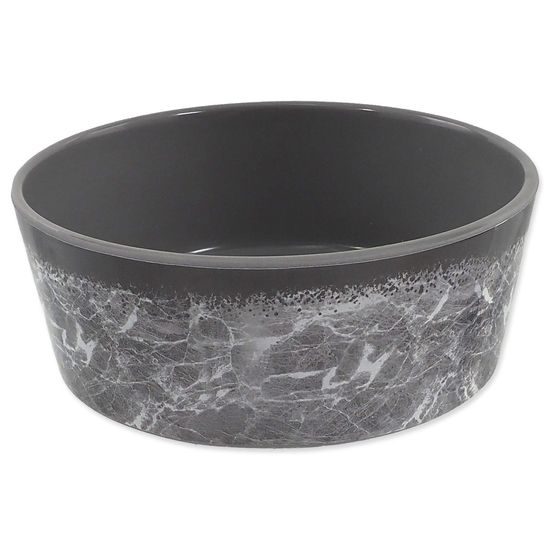 Dog fantasy Miska vzor mramor šedá 15cm 500ml