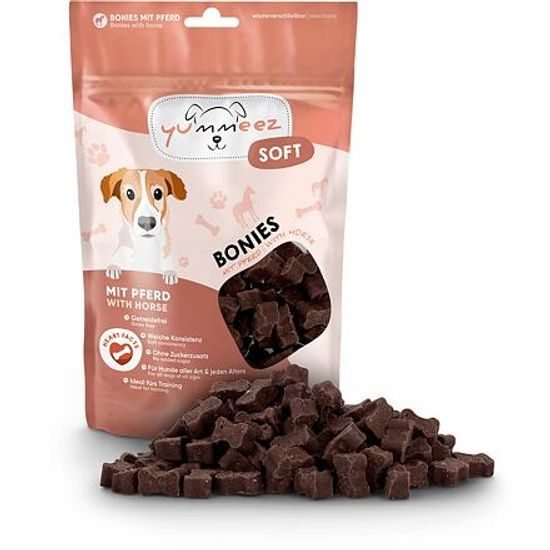 Yummeez Soft Bonies s koňským masem 165 g
