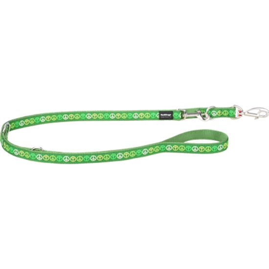 Red Dingo Vodítko přepínací 12 mm x 2 m Peace Zelená