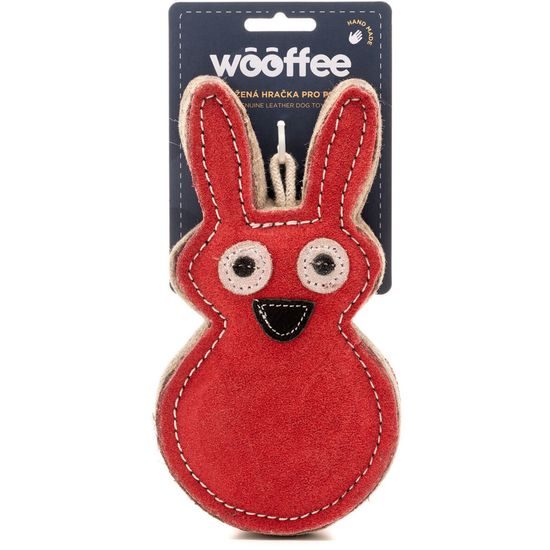 Wooffee kožená hračka Vysmátý králík
