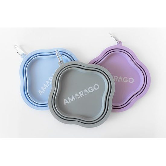 Amarago silikonová skládací miska 1000ml fialová