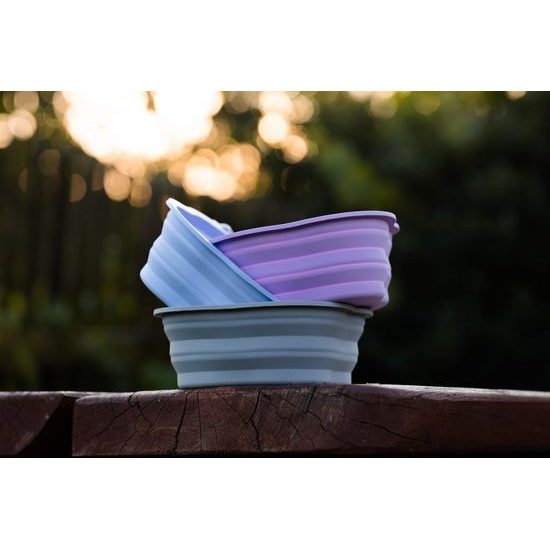 Amarago silikonová skládací miska 1000ml šedá