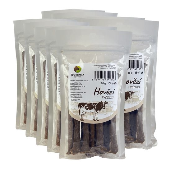 BOHEMIA 10x Hovězí tyčinky 85g