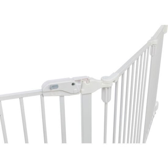 Trixie Zábrana pro psy s dvířky 5 dílů 62,5-300x76,5 cm lakovaný kov