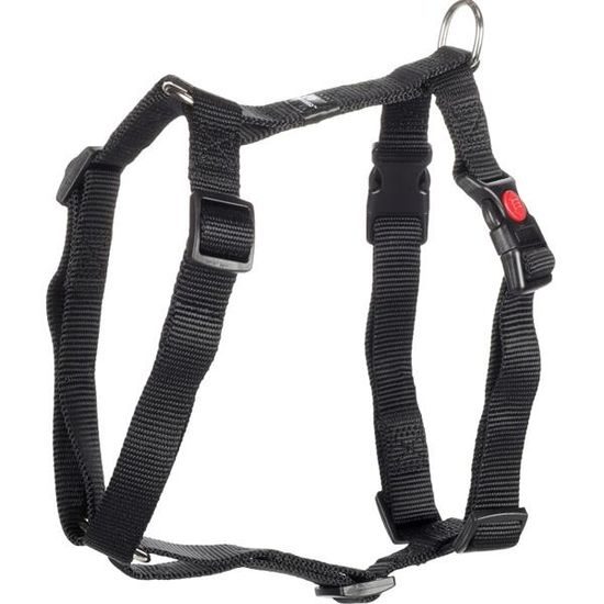 Flamingo Postroj nylon Ziggi černý M 2x45-65cm