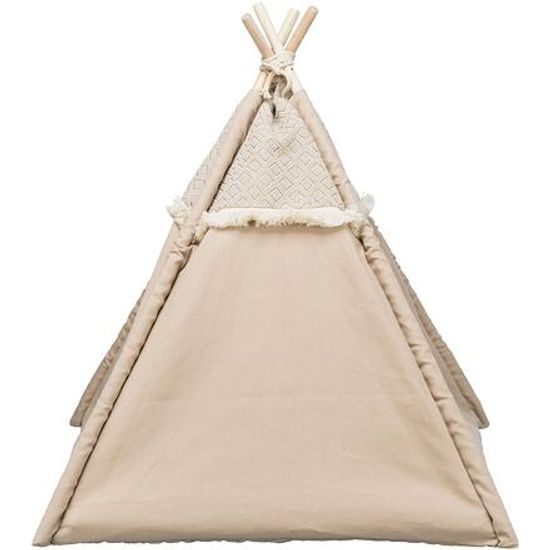 Trixie Teepee BOHO s polštářem 55x65x55cm bavlna béžová