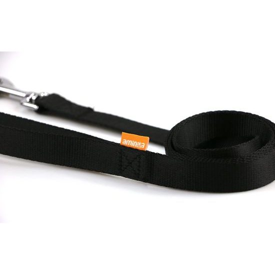 Aminela popruhové vodítko 25mm/140cm černé