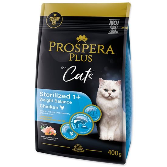 Prospera Plus Krmivo Sterilized 1+ Chicken Weight Balance 0,4kg
