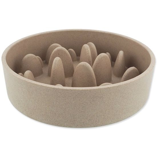 Dog fantasy Miska proti hltání EcoStyle béžová 21cm, 1350ml