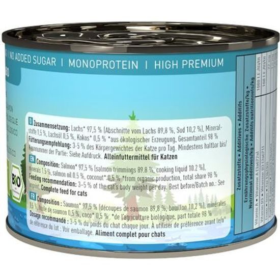 Catz finefood Konzerva CF Bio No.513 s lososem 200 g