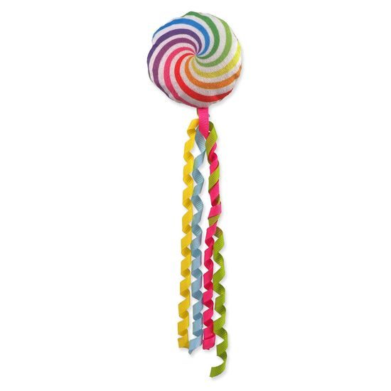 Magic Cat Hračka Rainbow Relax kolečko šustící s šantou kočičí duhové 7cm