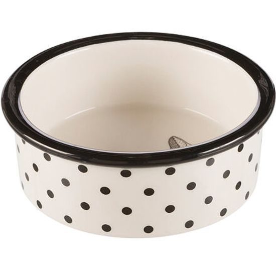 Trixie Keramická miska Zentangle pro kočky 0,3l/12cm bílo/černá