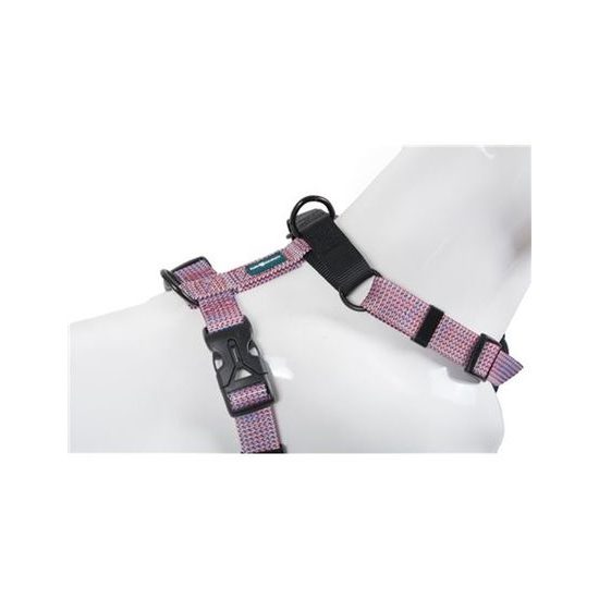 Farm Company Deluxe nylonový postroj pro psy stříbrný XL