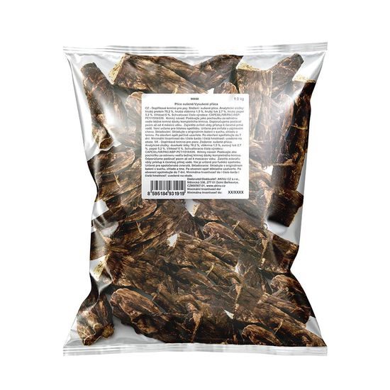 Akinu Sušené plíce pro psy 6-10 cm 1 kg