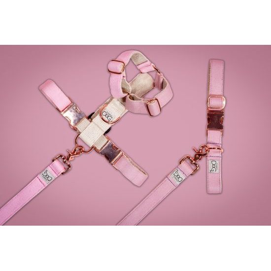 FUNKY DOG Konopné přepínací vodítko pro psa 3 m růžové