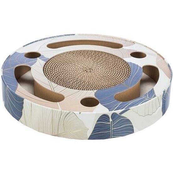 Trixie Škrabací bubínek s hračkami 33cm modrý