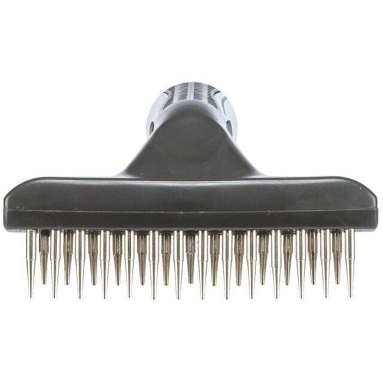 Trixie Hrablo dvojité dlouhá srst 10x15cm zub1,5 a 2cm