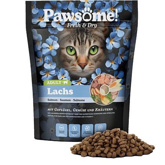 Pawsome! Fresh & Dry Adult Lachs s lososem 750 g