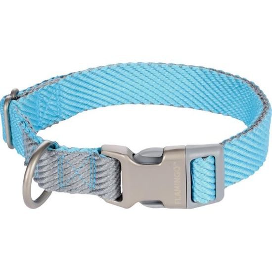 Flamingo Obojek nylon Elly modrý 1x20-35cm