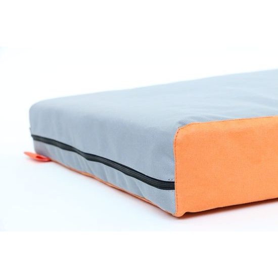 Matrace Aminela 80x60x10cm Half and Half šedá/oranžová