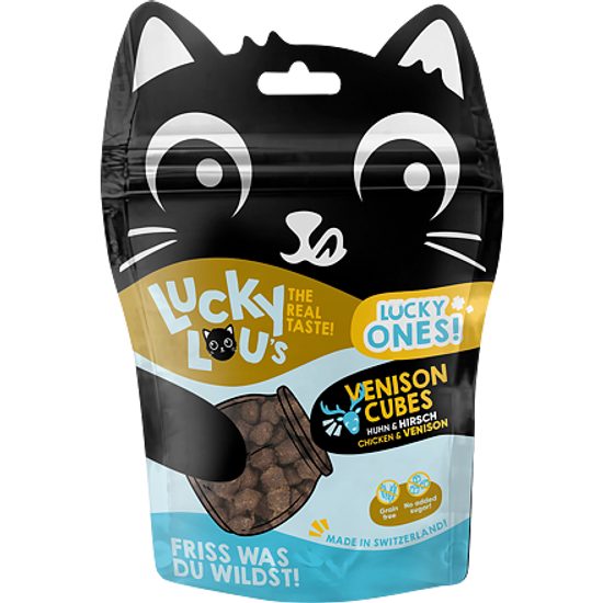 Lucky Lou Lucky Ones Cubes kuřecí a jelení 80 g