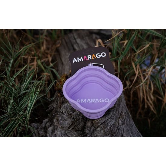 Amarago silikonová skládací miska 1000ml fialová