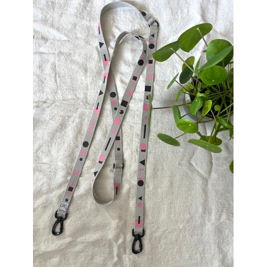 FUNKY DOG Konopné přepínací vodítko pro psa 3 m barevný vzor