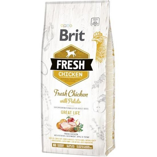 Brit Fresh Adult Great Life Chicken & Potato 12 kg