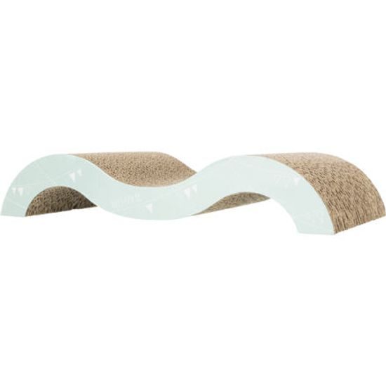 Trixie JUNIOR škrabací vlna karton 38x7x18cm světlá lila/mátová